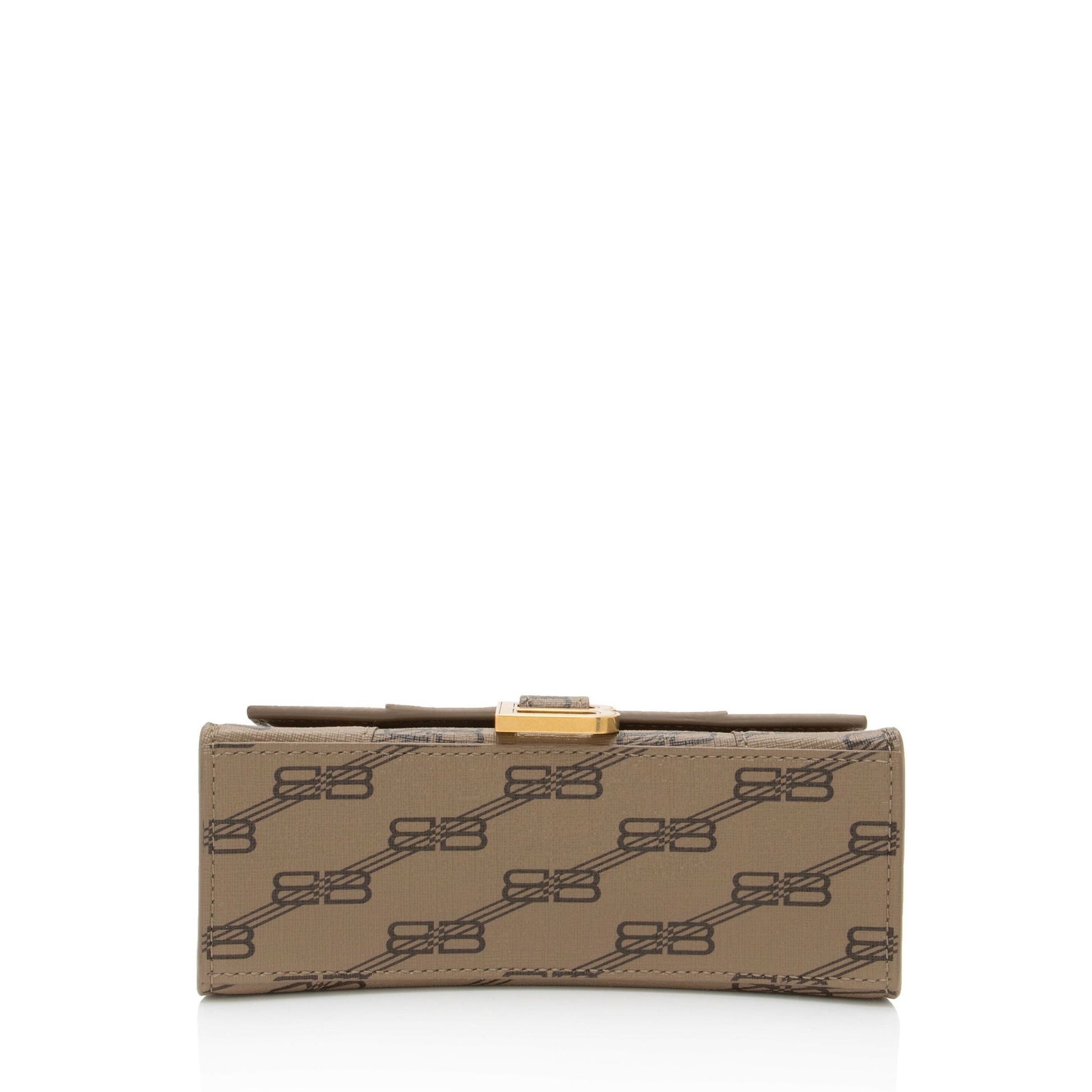 Balenciaga BB Monogram Canvas Hourglass XS Satchel