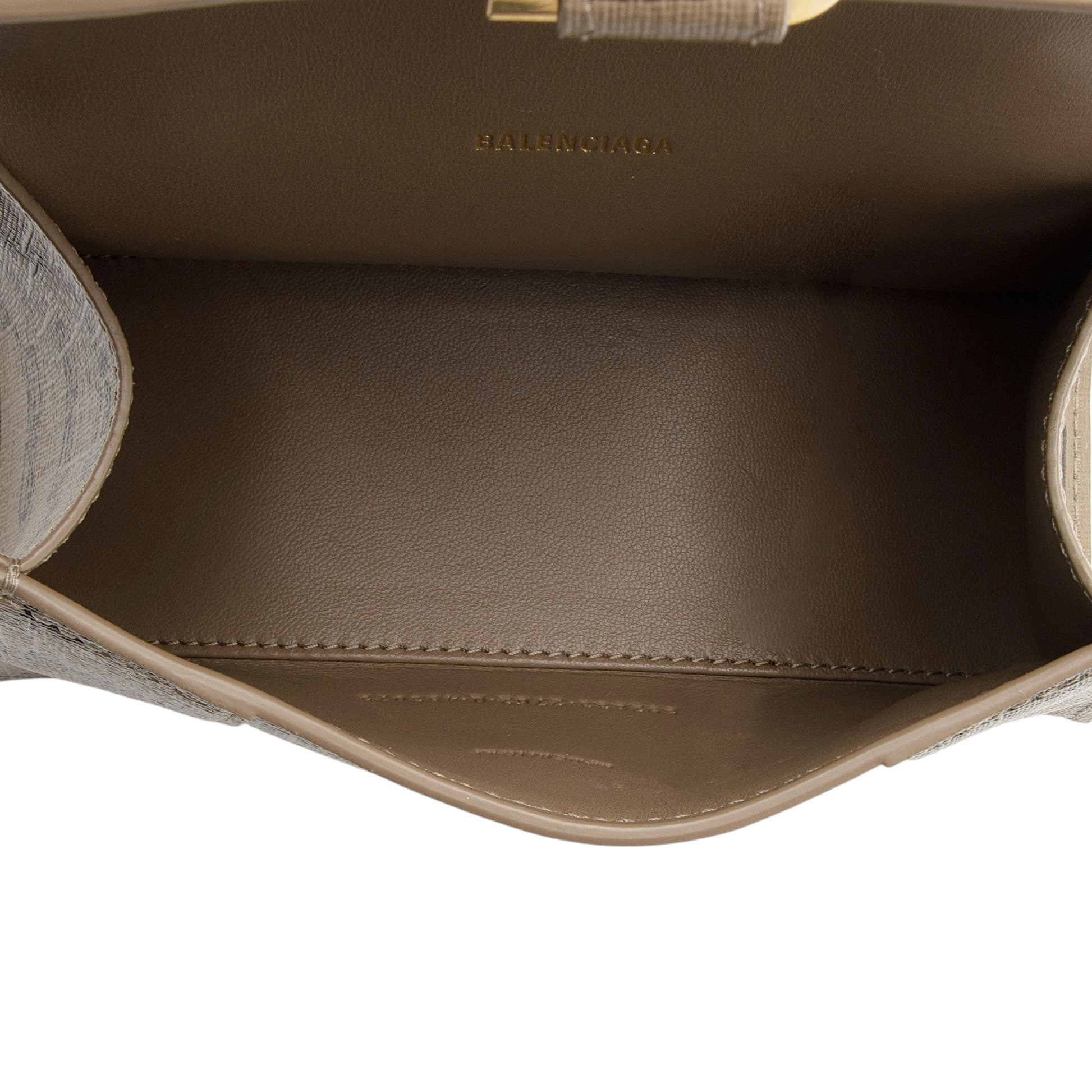 Balenciaga BB Monogram Canvas Hourglass XS Satchel