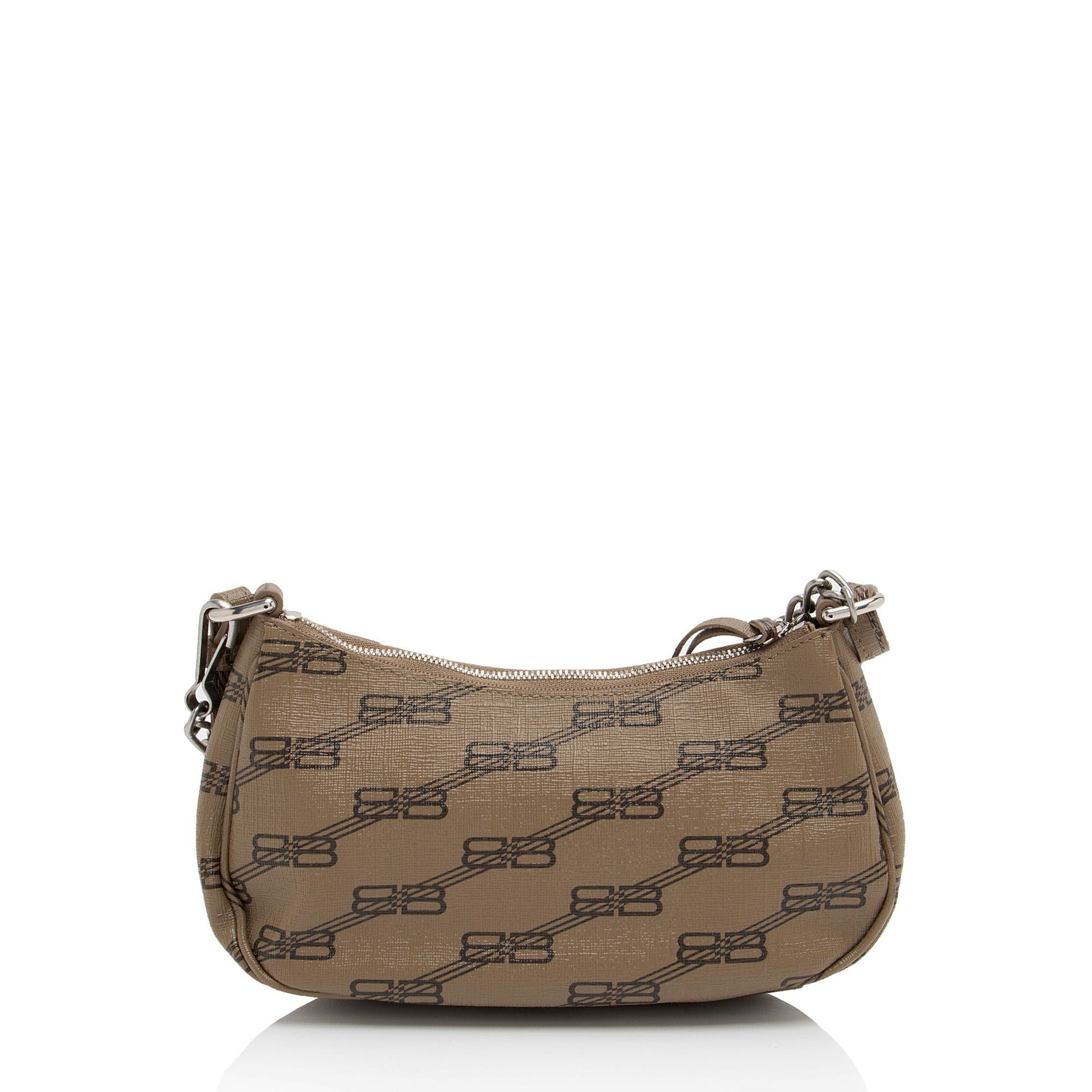 Balenciaga BB Monogram Canvas Le Cagole Mini Crossbody