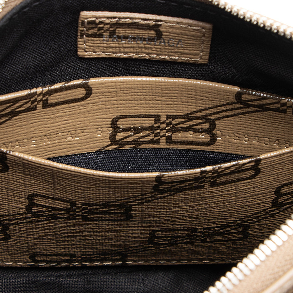 Balenciaga BB Monogram Canvas Le Cagole Mini Crossbody