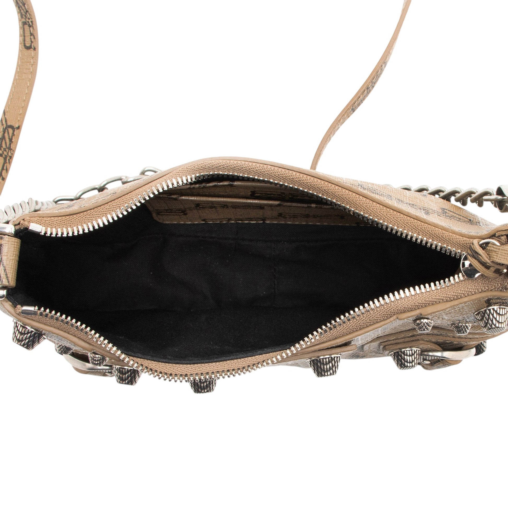 Balenciaga BB Monogram Canvas Le Cagole Mini Crossbody