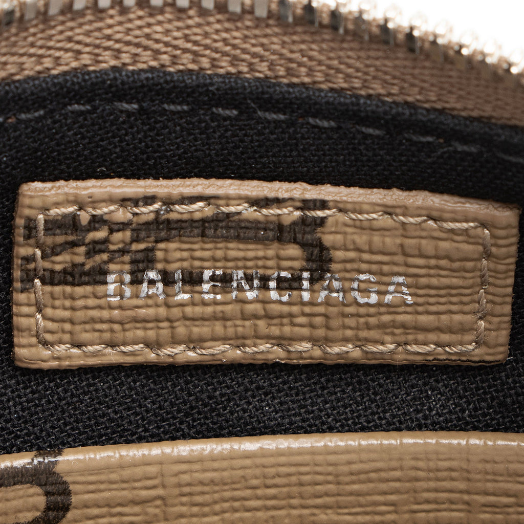 Balenciaga BB Monogram Canvas Le Cagole Mini Crossbody