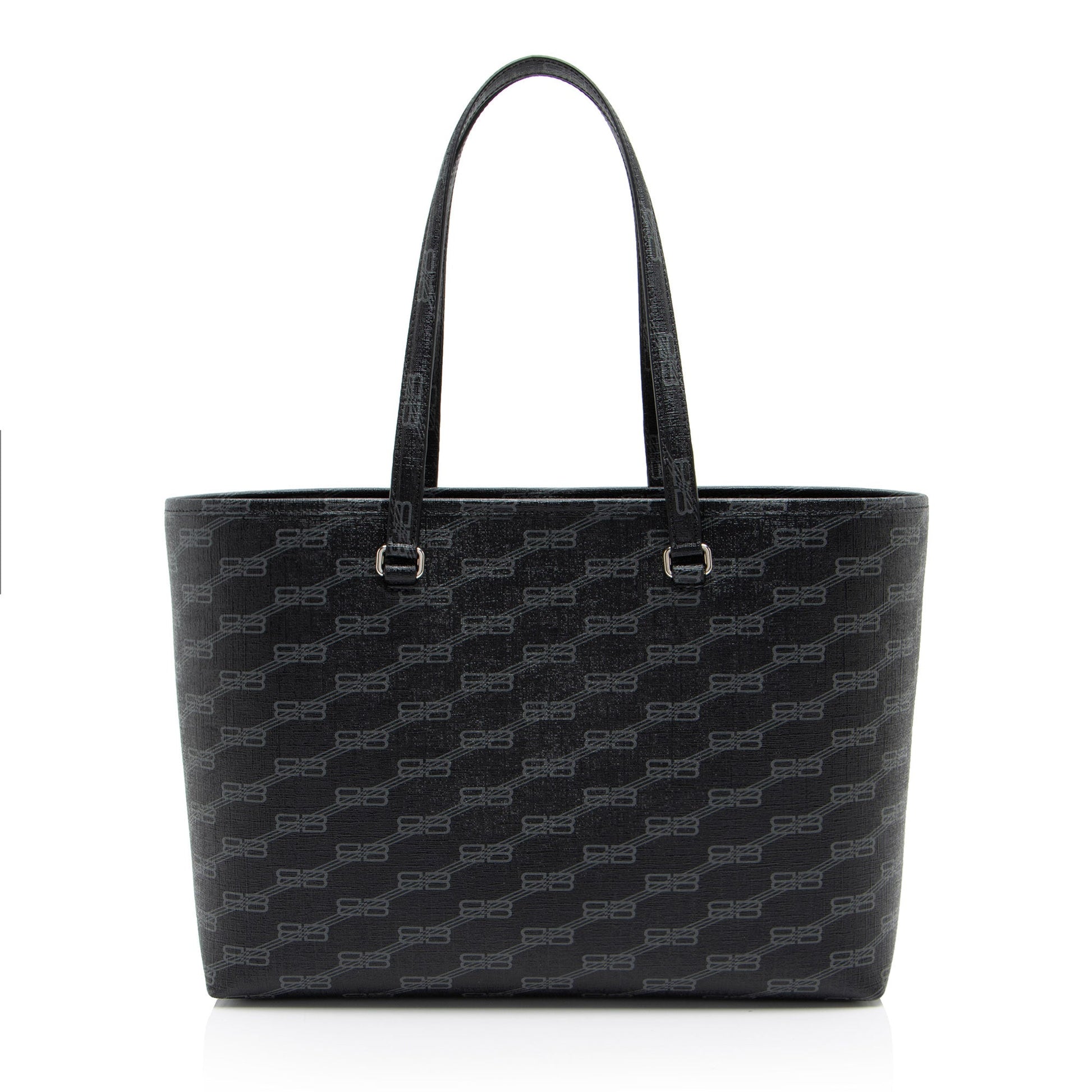 Balenciaga BB Monogram Canvas Signature E/W Medium Shopper Tote