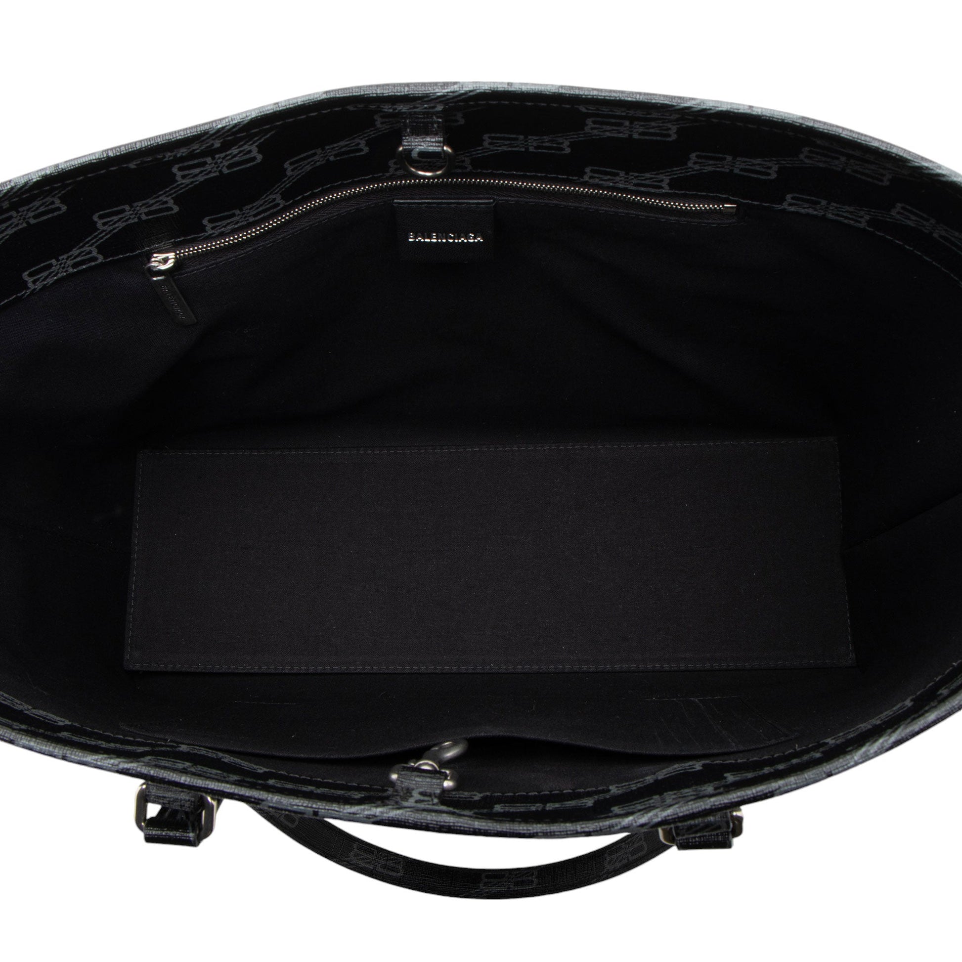 Balenciaga BB Monogram Canvas Signature E/W Medium Shopper Tote