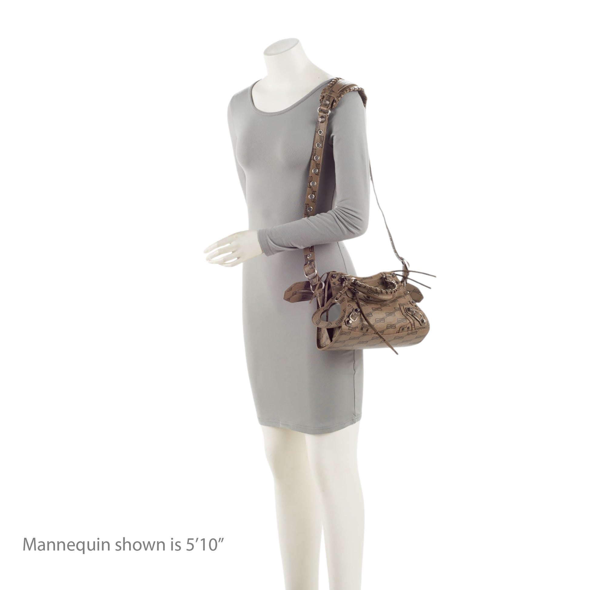 Balenciaga BB Monogram Canvas Signature Neo Cagole City XS Satchel