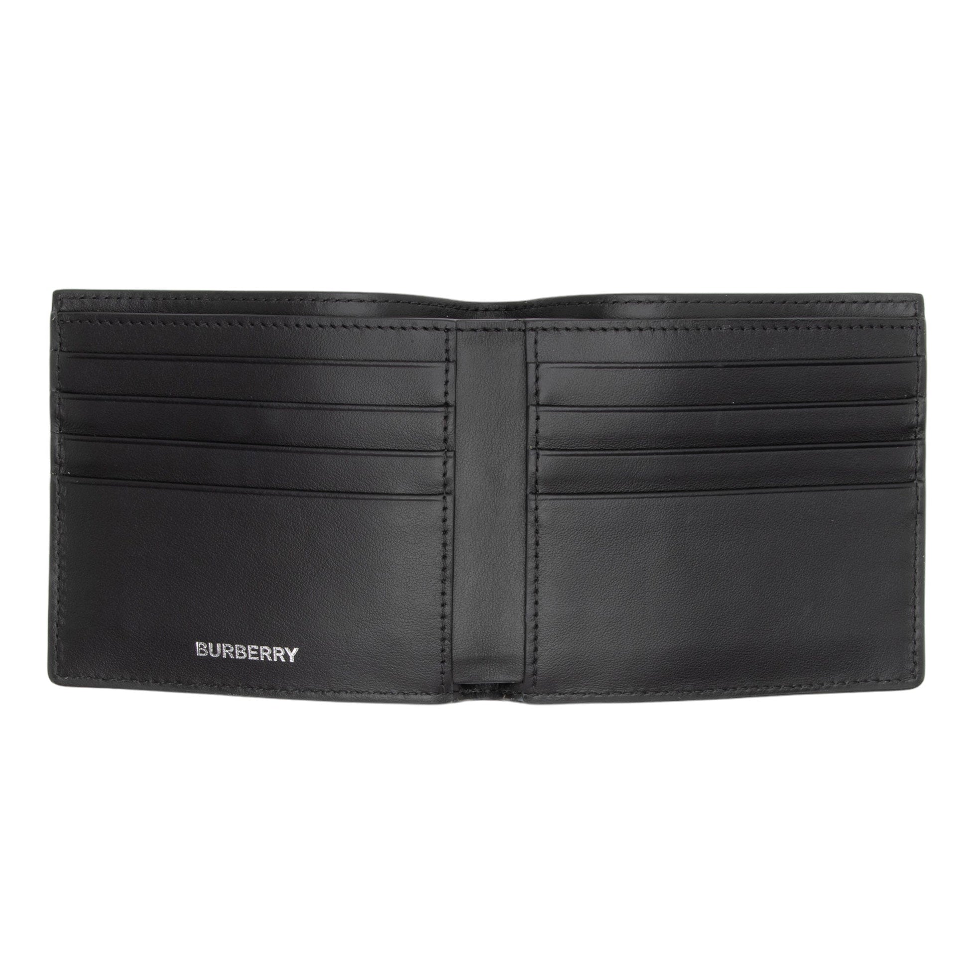 Burberry E-Canvas TB Monogram Bi-Fold Wallet (SHF-EKw5mW)