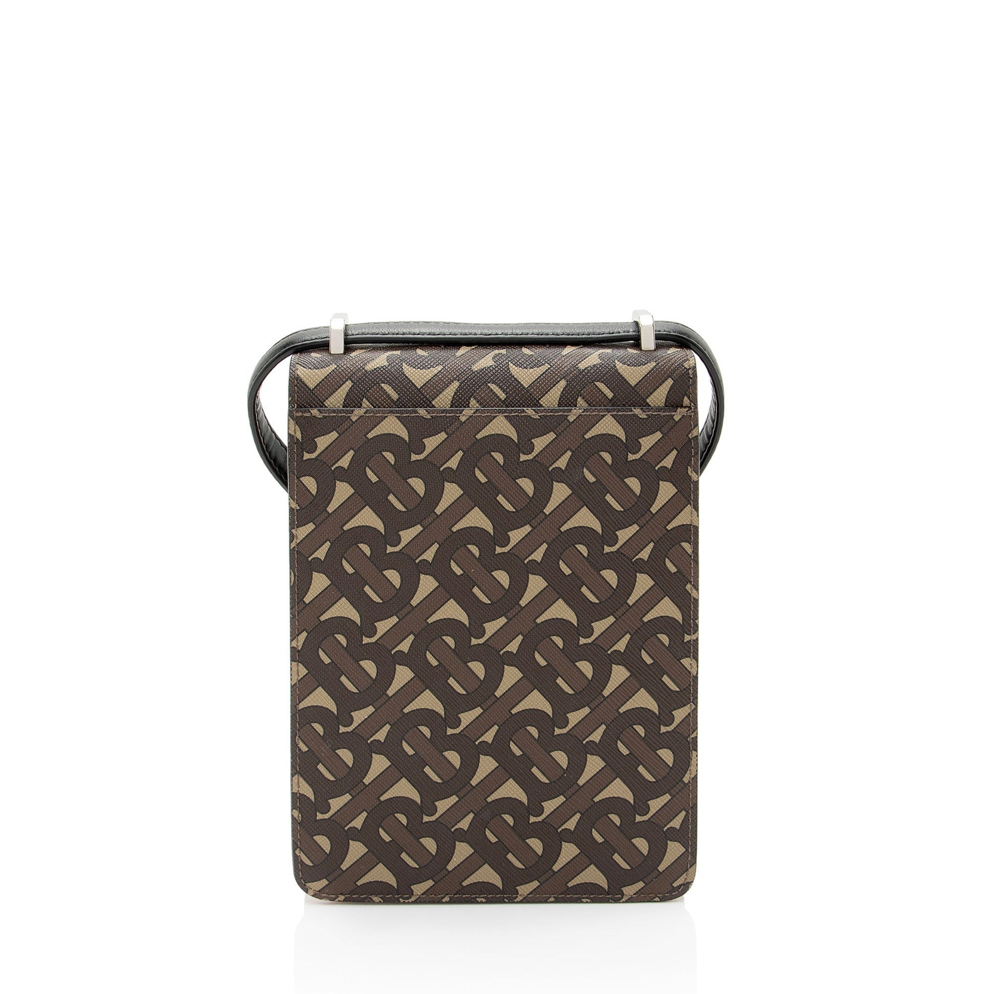 Burberry E-Canvas TB Monogram Robin Mini Messenger