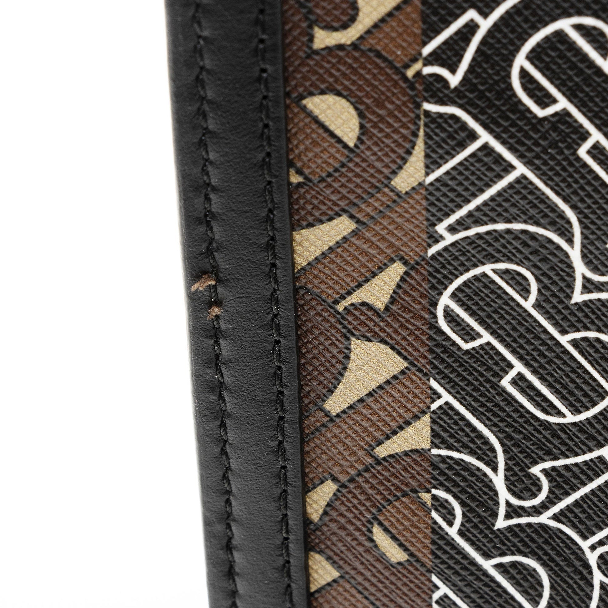 Burberry E-Canvas TB Monogram Stripe Medium Book Tote