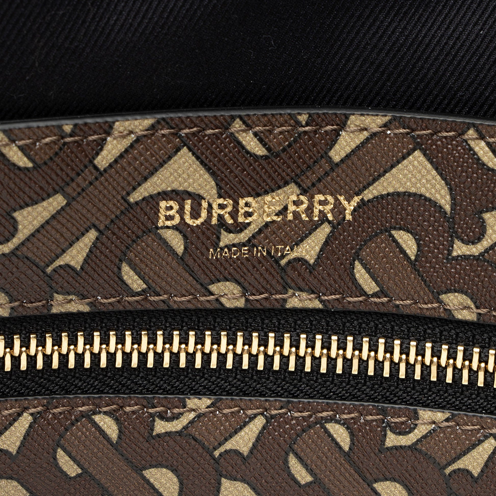 Burberry E-Canvas TB Monogram Stripe Medium Book Tote