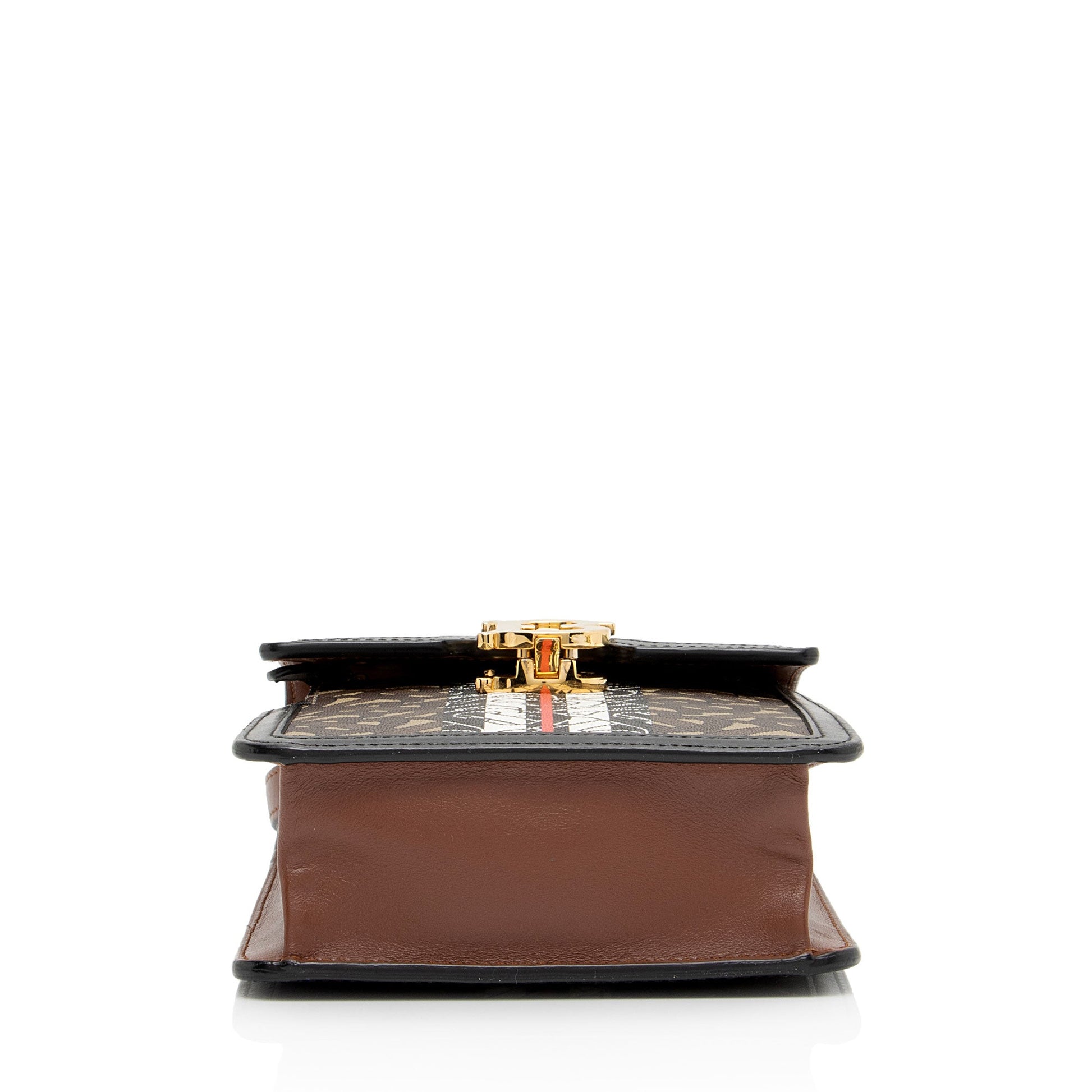 Burberry E-Canvas TB Monogram Stripe Robin Mini Messenger (SHF-dLA5PE)