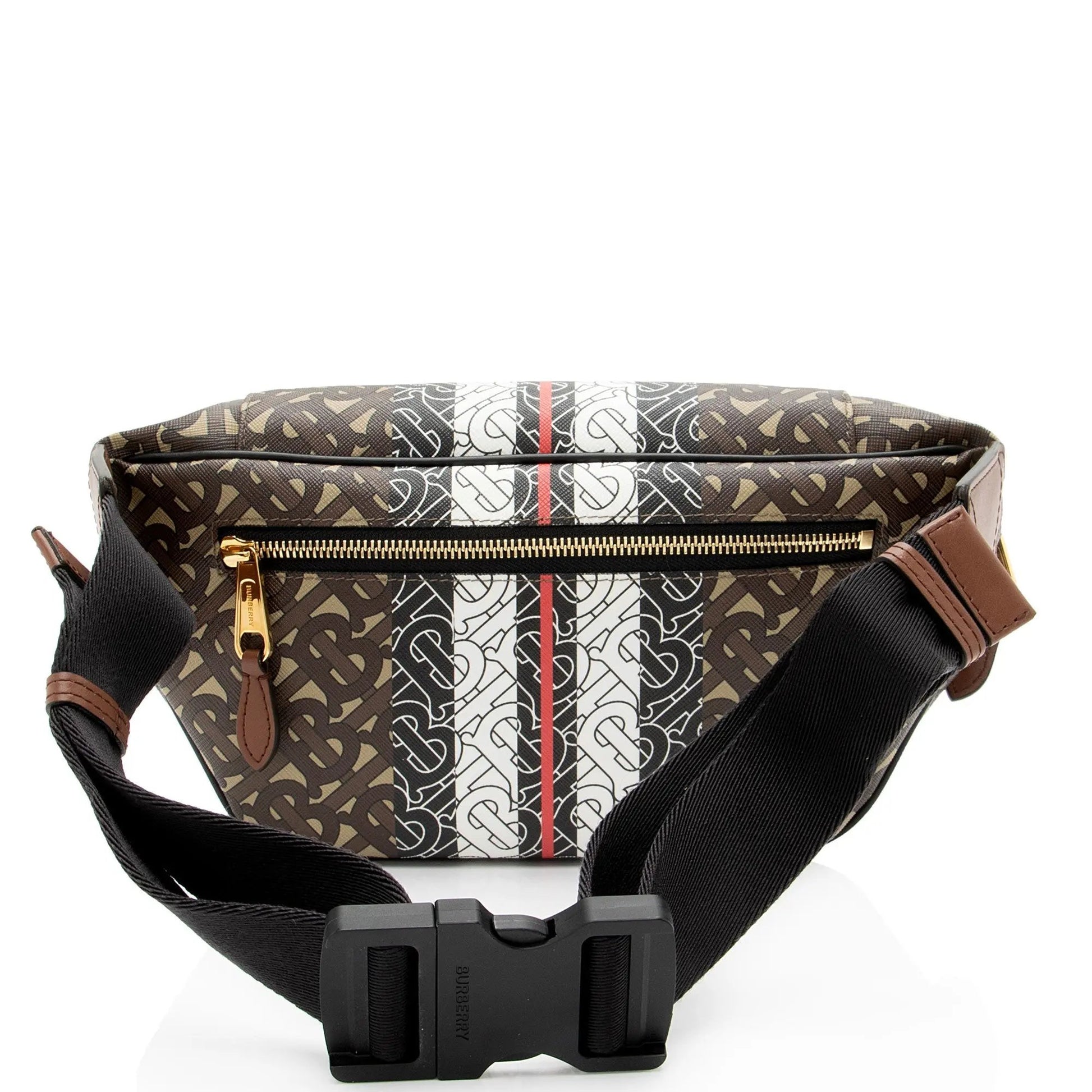 Burberry E-Canvas TB Monogram Stripe Sonny Bum Bag