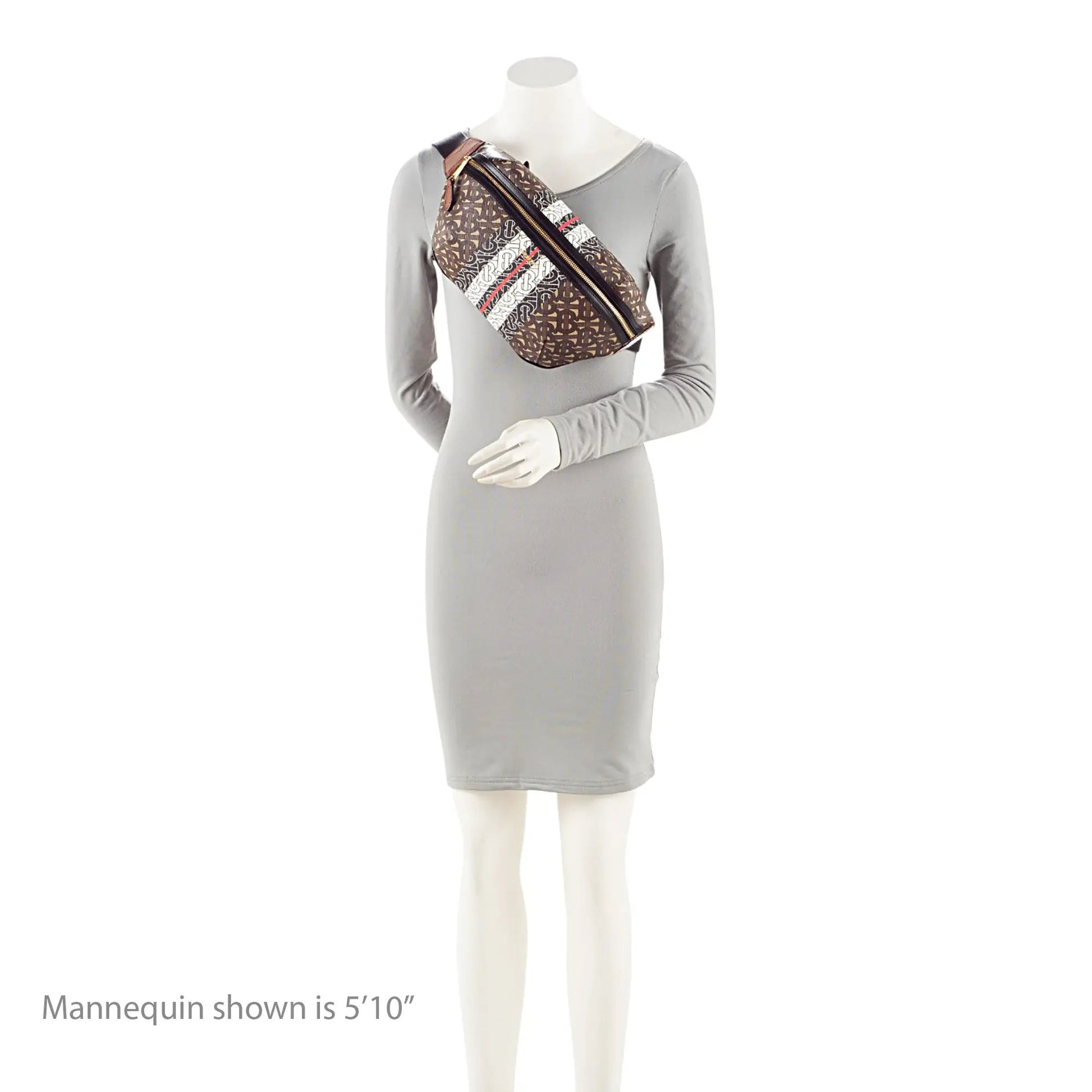 Burberry E-Canvas TB Monogram Stripe Sonny Bum Bag