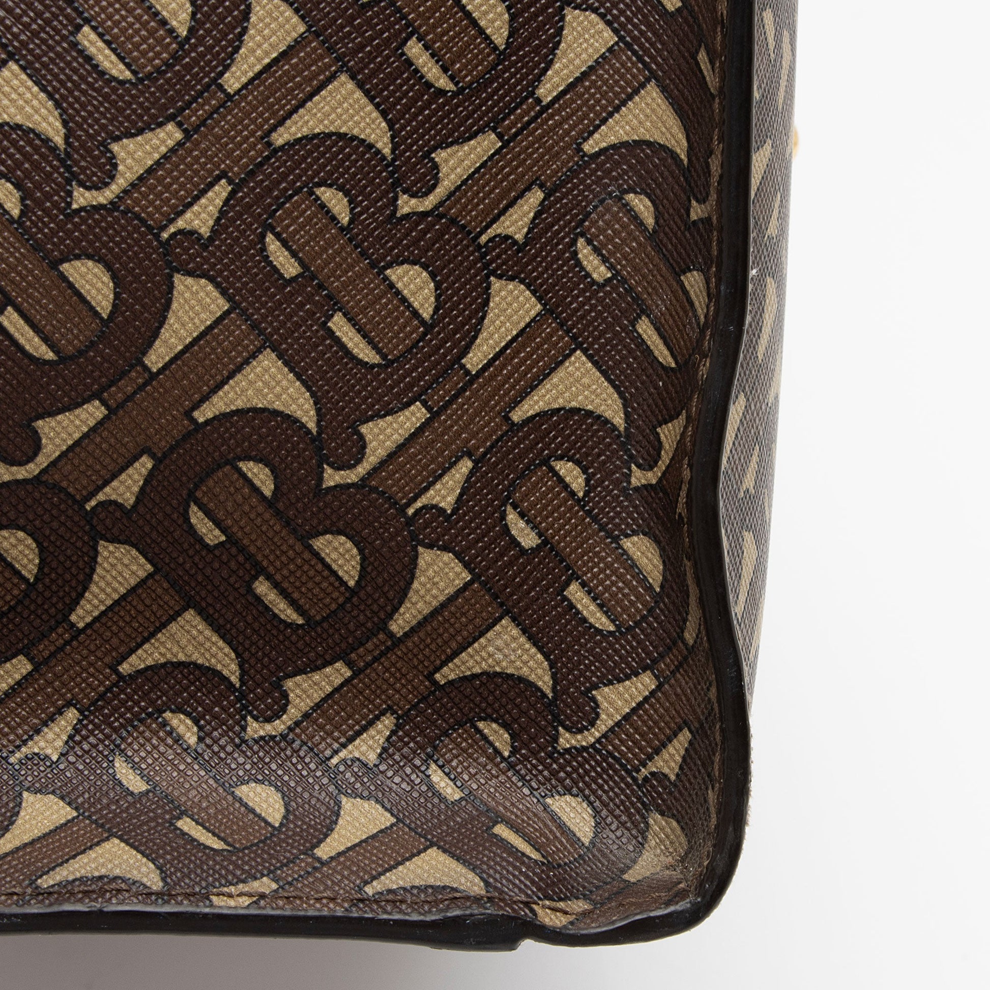 Burberry E-Canvas TB Monogram Studded Book Tote