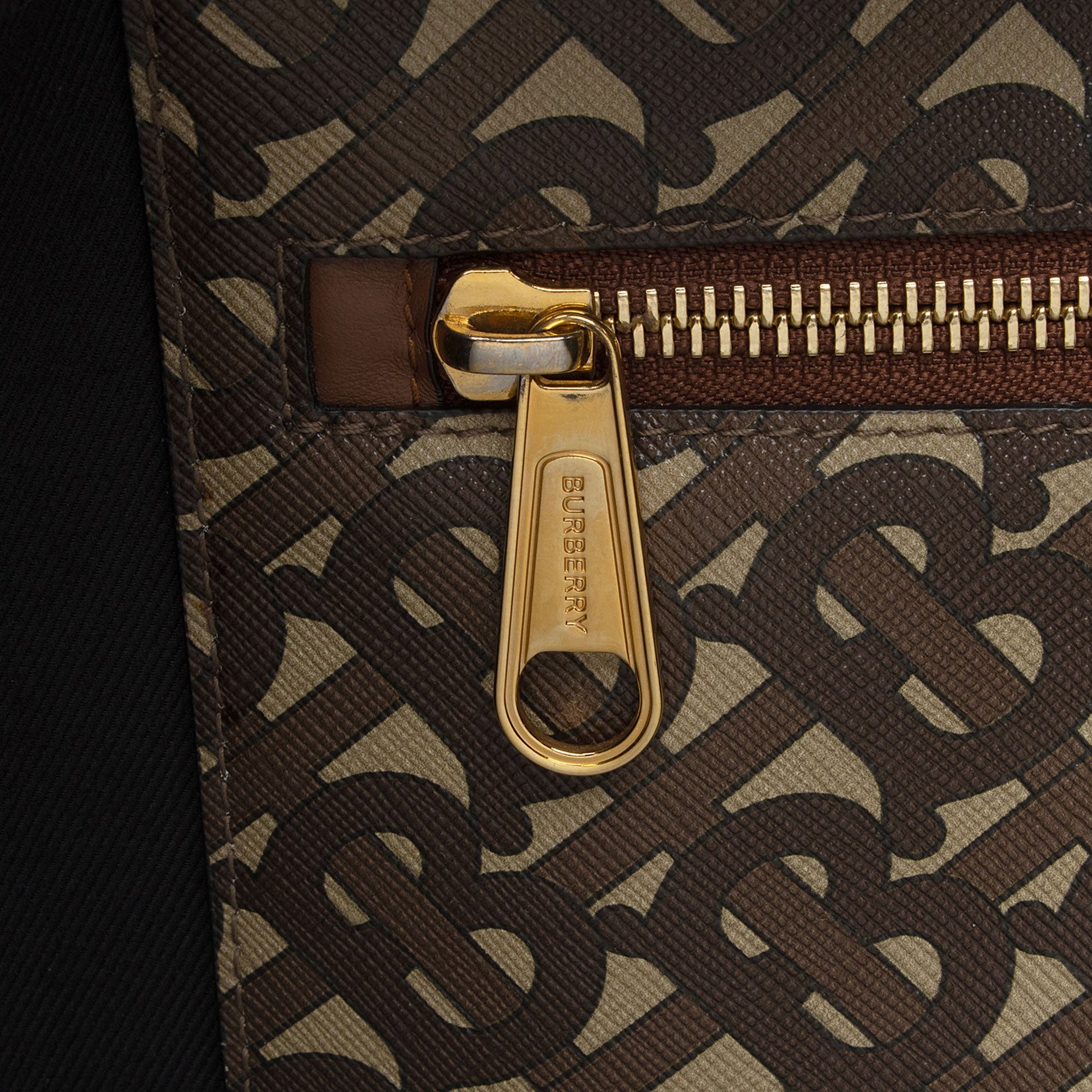 Burberry E-Canvas TB Monogram Studded Book Tote