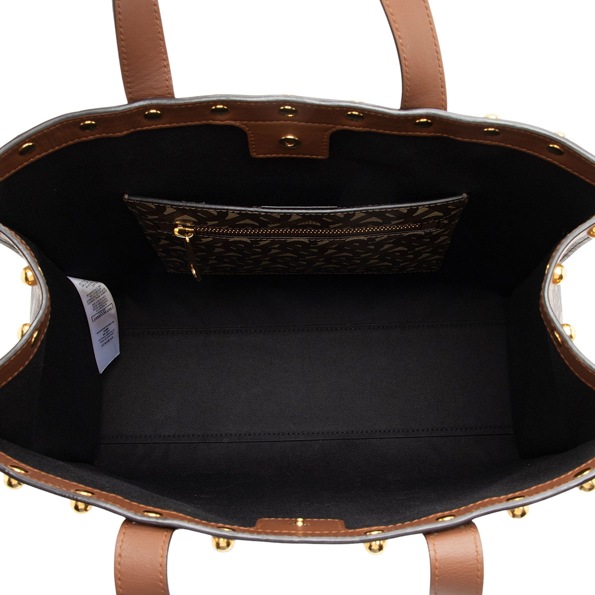 Burberry E-Canvas TB Monogram Studded Book Tote