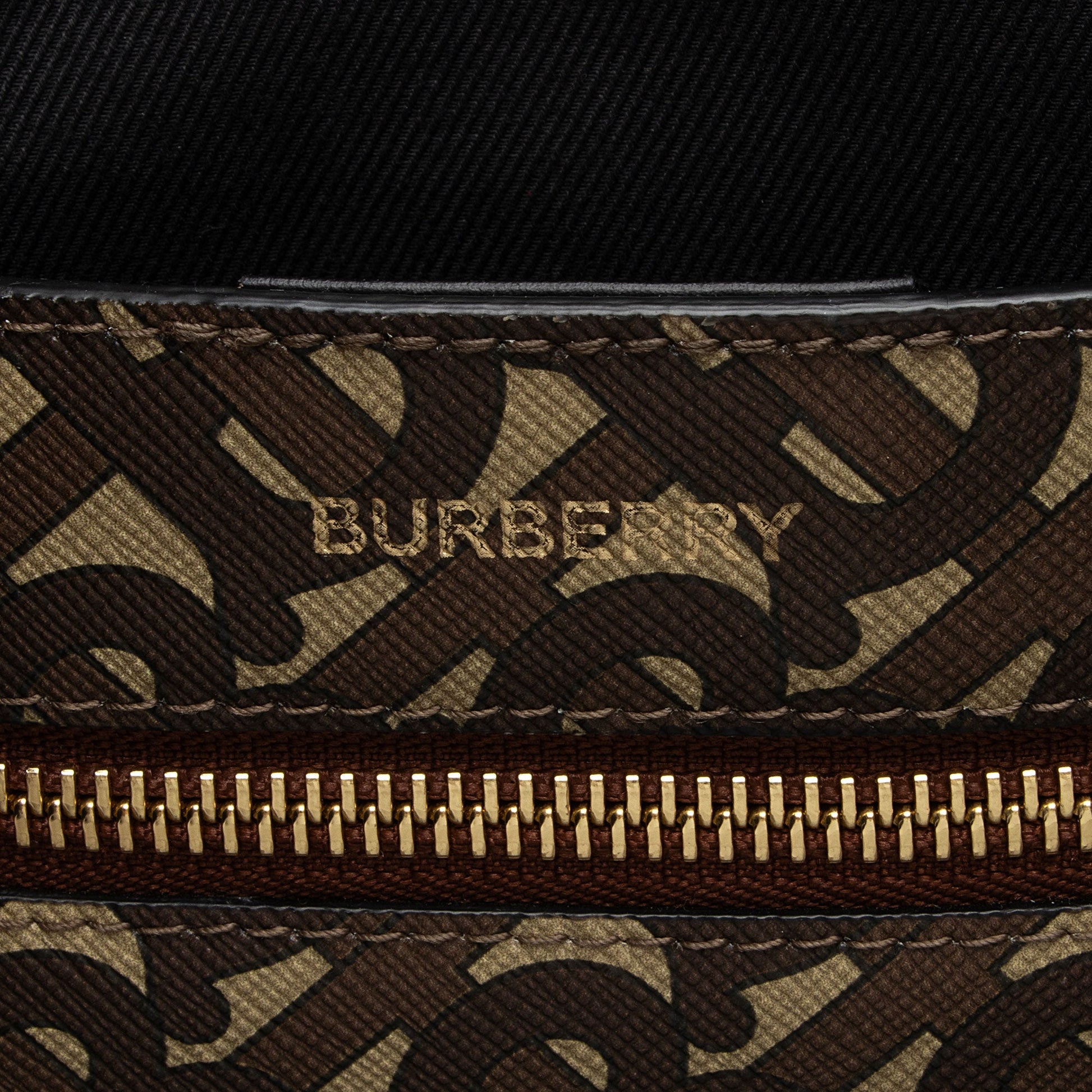 Burberry E-Canvas TB Monogram Studded Book Tote