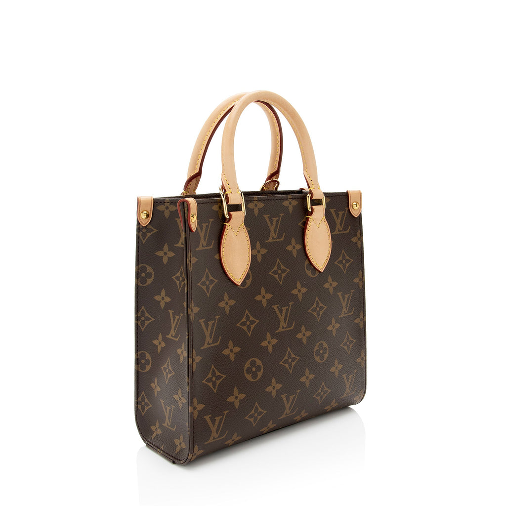 Louis Vuitton Monogram Canvas Sac Plat BB Tote (SHF-jjfyxK)