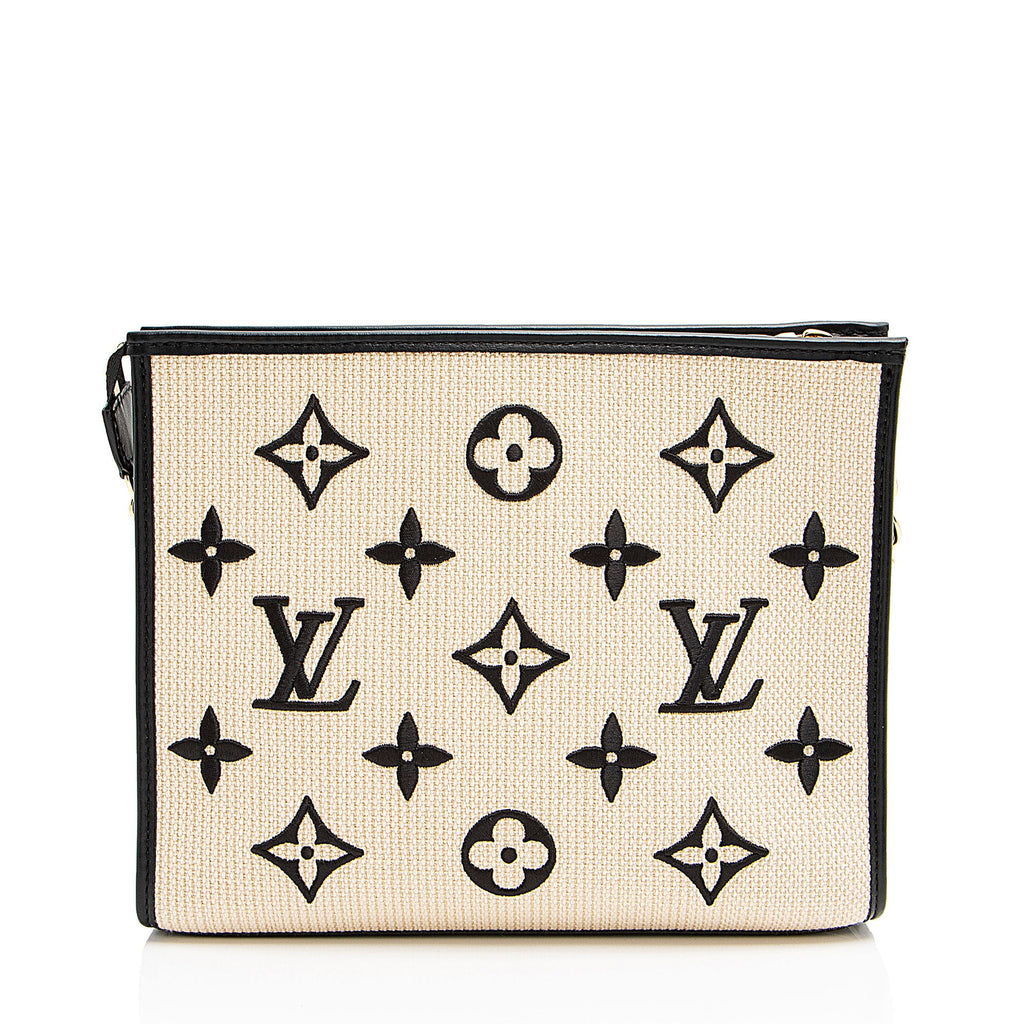 Louis Vuitton Monogram Raffia Toiletry 26 Pouch on Chain (SHF-OIkwlf)