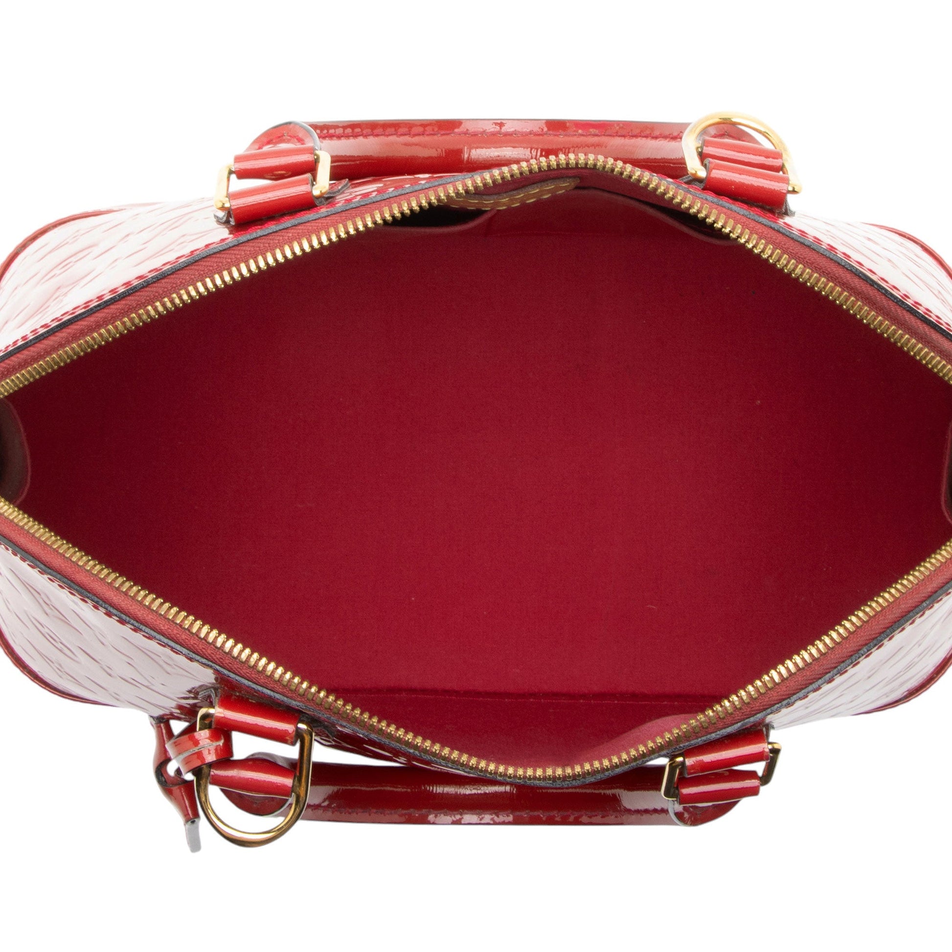 Louis Vuitton Monogram Vernis Alma PM Satchel (SHF-G4aK2V)