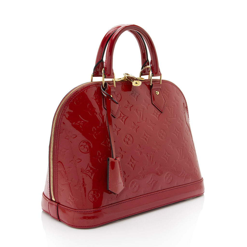 Louis Vuitton Monogram Vernis Alma PM Satchel (SHF-G4aK2V)