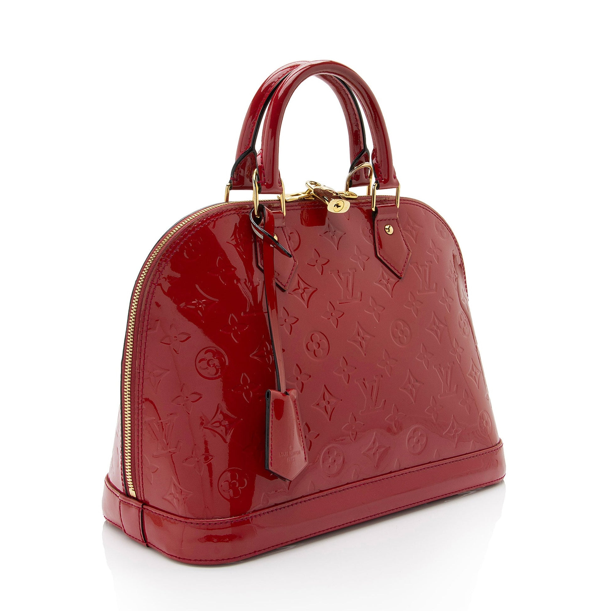 Louis Vuitton Monogram Vernis Alma PM Satchel (SHF-G4aK2V)