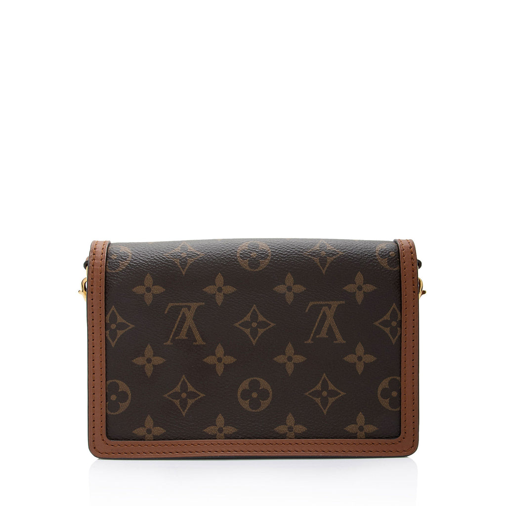 Louis Vuitton Reverse Monogram Dauphine Chain Wallet (SHF-Z8FXpO)