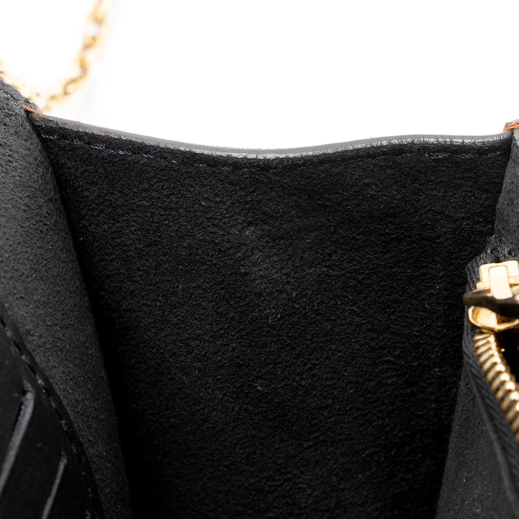 Louis Vuitton Reverse Monogram Dauphine Chain Wallet (SHF-Z8FXpO)