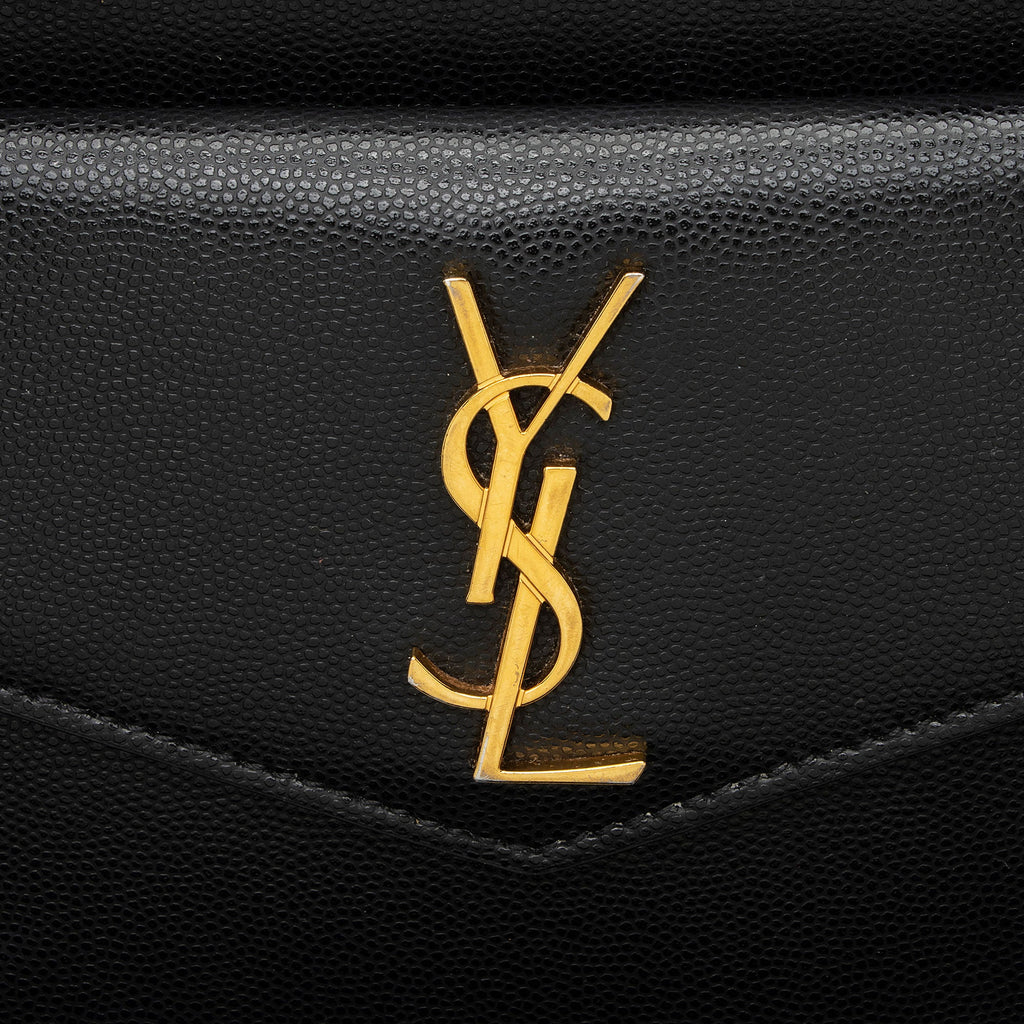 Saint Laurent Grain de Poudre Monogram Uptown Small Tote