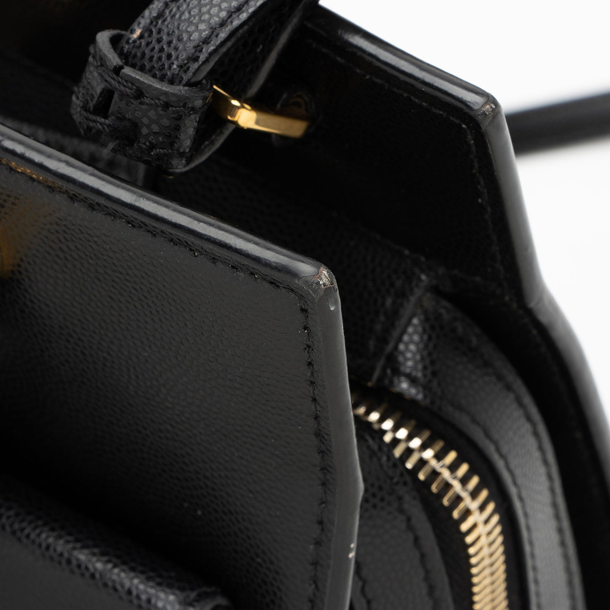 Saint Laurent Grain de Poudre Monogram Uptown Small Tote