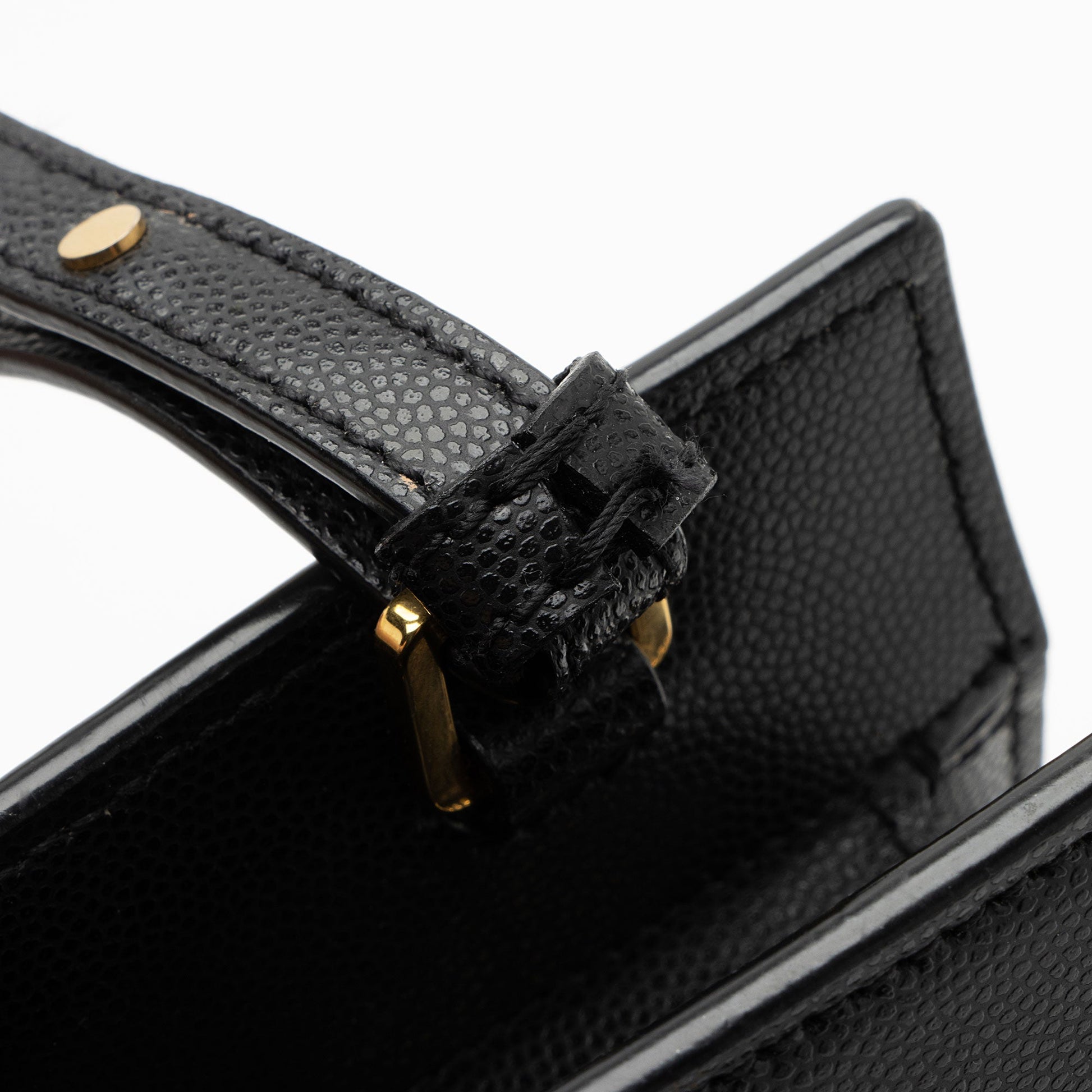 Saint Laurent Grain de Poudre Monogram Uptown Small Tote