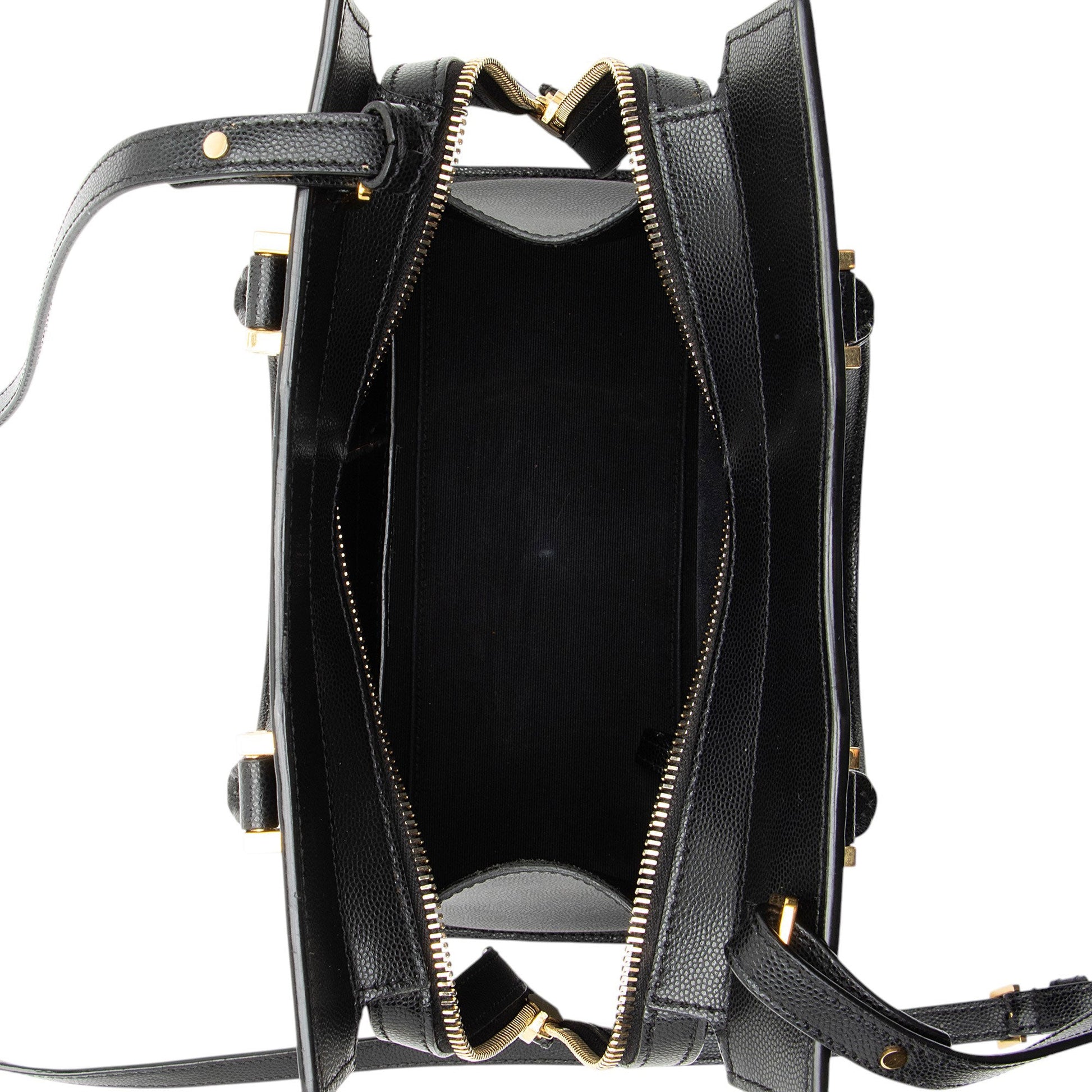 Saint Laurent Grain de Poudre Monogram Uptown Small Tote