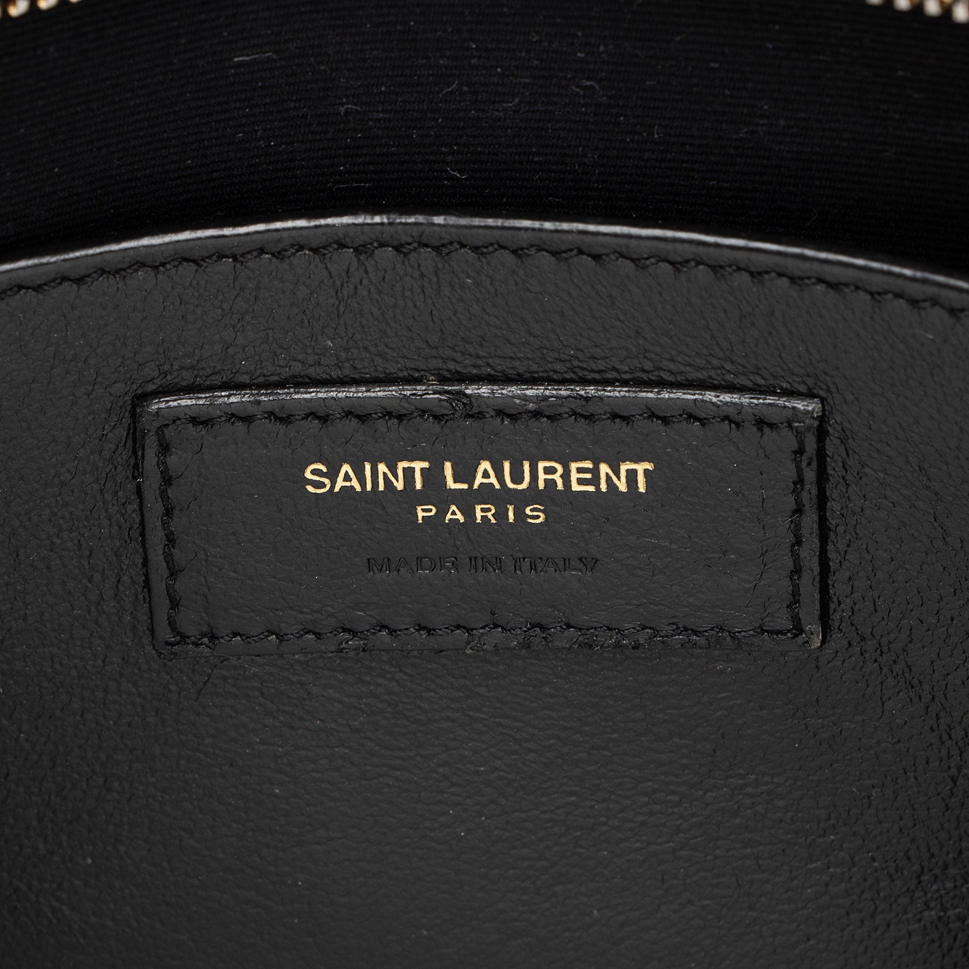 Saint Laurent Grain de Poudre Monogram Uptown Small Tote