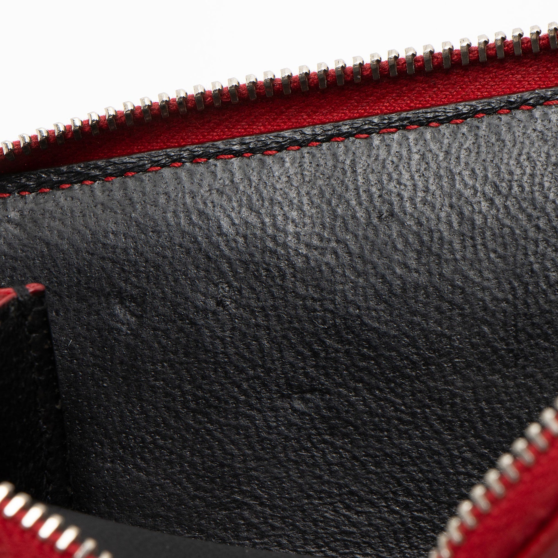 Saint Laurent Matelasse Grain de Poudre Monogram Compact Zip Around Wallet